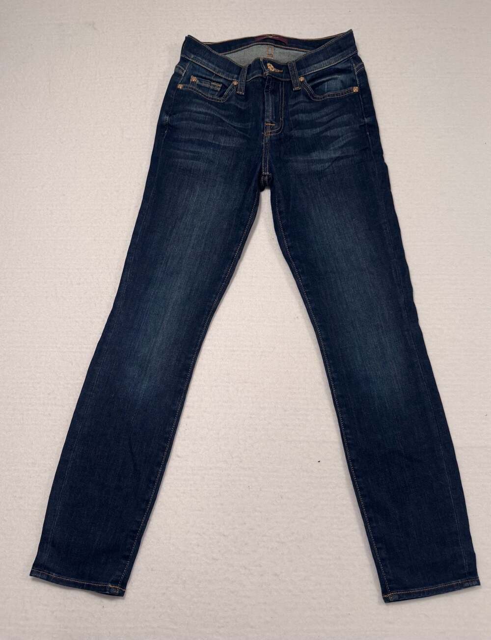 7 For All Mankind Roxanne Ankle Dark Wash Skinny Jeans Women’s Size 24